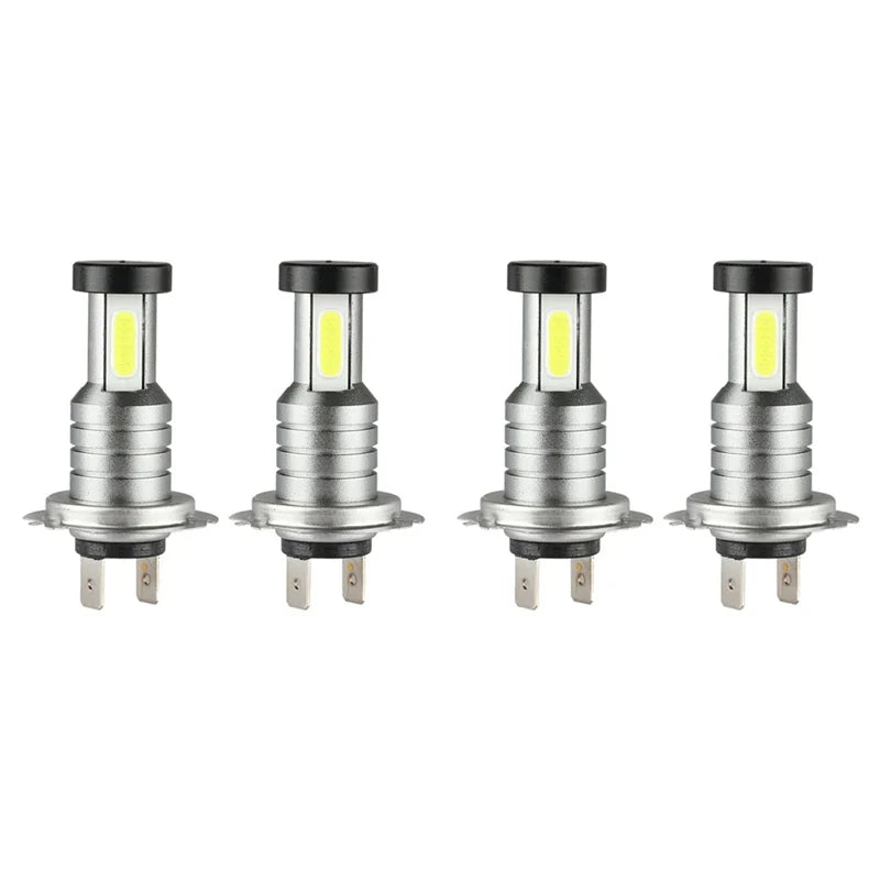 H7 LED Headlight Bulb Kit 4x | 220W 30,000 Lumens 6000K White Light | IP68 Waterproof, 50,000 Hour Lifespan, DC9V-32V 1