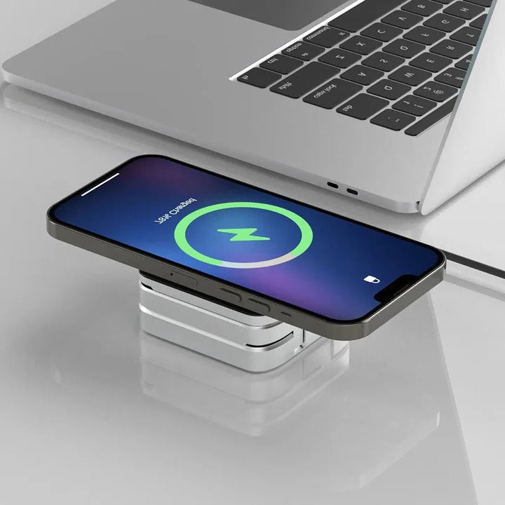 Quick Charger Wireless 3-in-1 Qi-Enabled Fast-Charging with LED Indicators