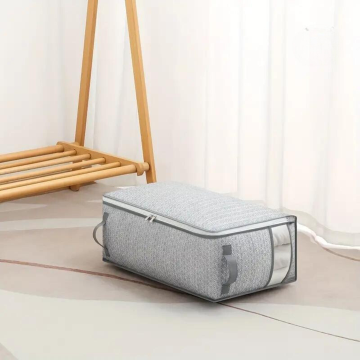 Quilt and Blanket Storage | Clear Front Panel, Carry Handles