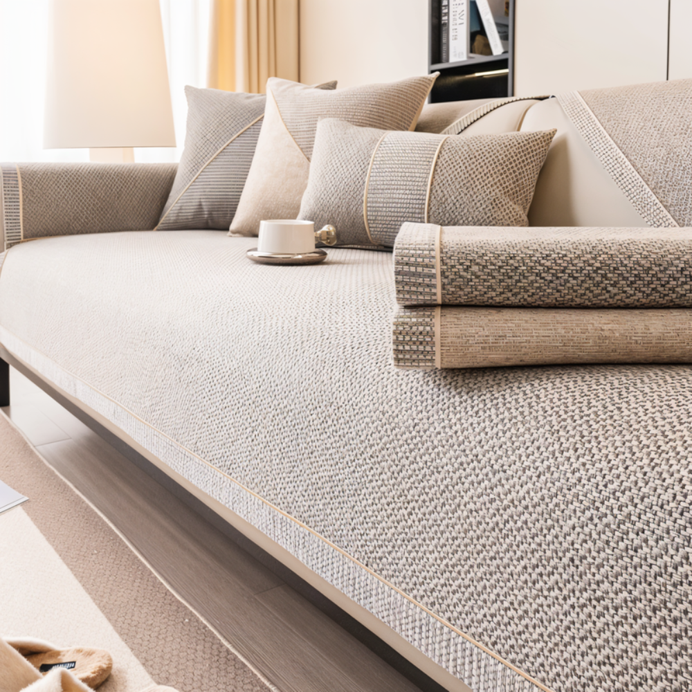 Quilted Sofa Cover with Non-Slip Backing | Water-Resistant, Machine Washable Fabric | Multiple Sizes for Sofas &amp; Chairs