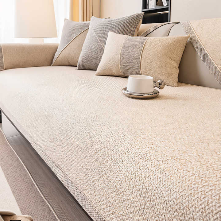 Quilted Sofa Cover with Non-Slip Backing | Water-Resistant, Machine Washable Fabric | Multiple Sizes for Sofas &amp; Chairs