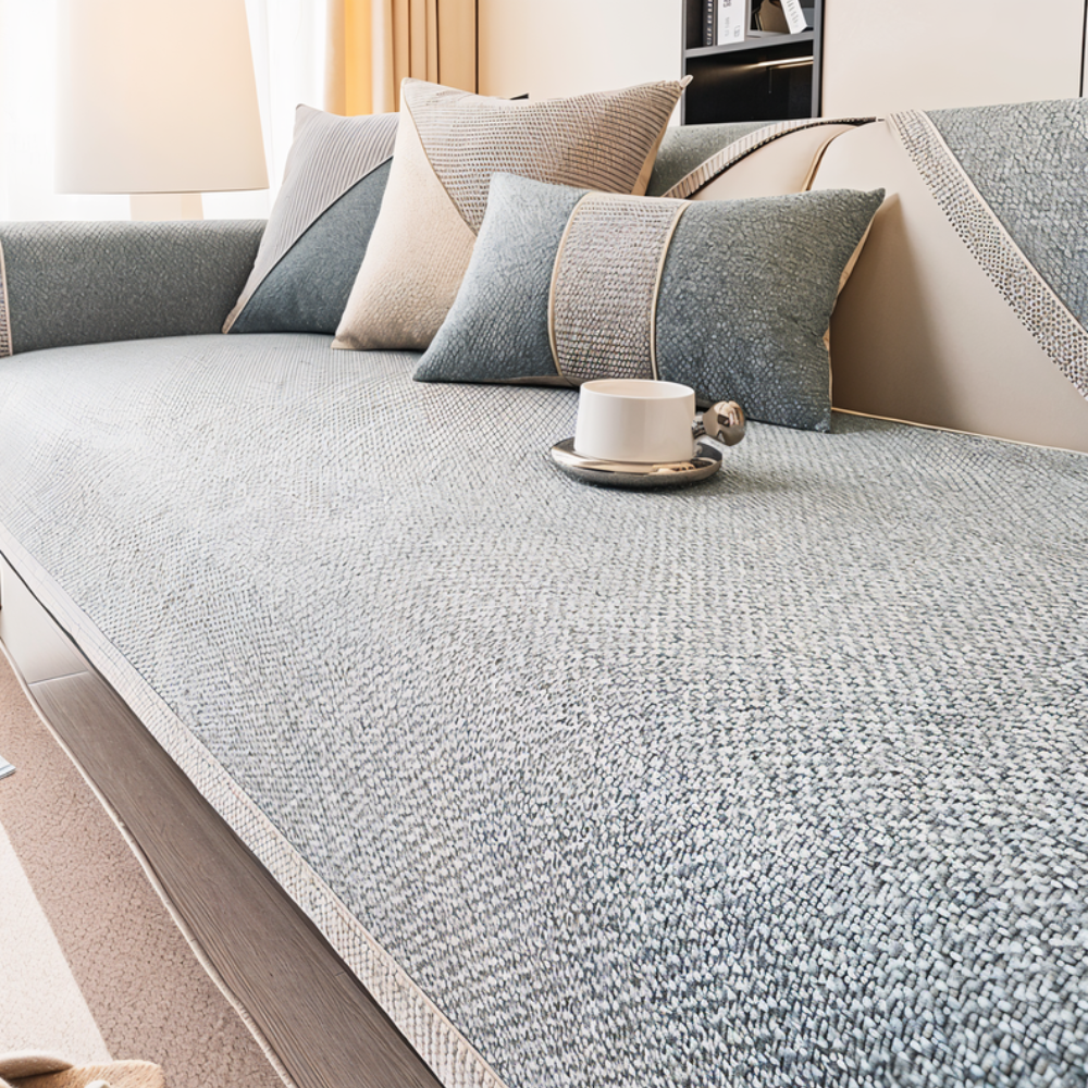 Quilted Sofa Cover with Non-Slip Backing | Water-Resistant, Machine Washable Fabric | Multiple Sizes for Sofas &amp; Chairs