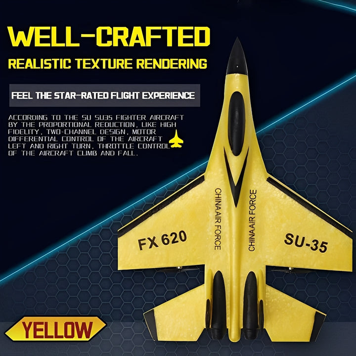 RC Airplane Beginners 3-Axis Gyro LED Night Flying Foam