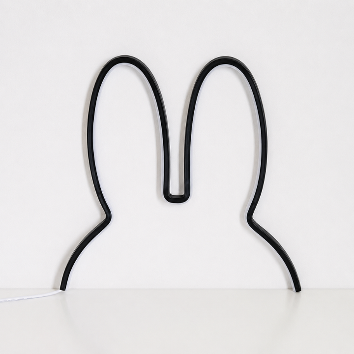 Rabbit Night Light | Glowing Silhouette Panel, Standing