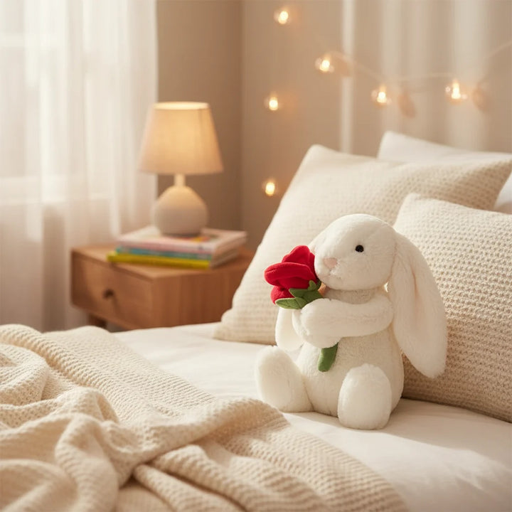 Rabbit Plush Toy Soft Stuffed Bunny Animal Freestanding