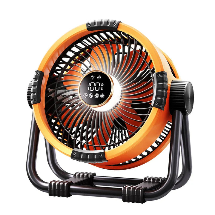 Rechargeable Camping Fan with LED Light &amp; Power Bank | 20000mAh | 4 Speeds | Remote Control