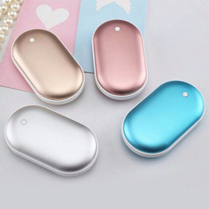 Rechargeable Hand Warmer with Power Bank | 5200 mAh Battery, 3 Heat Levels | USB-C Fast Charging, Up to 8 Hours Heat