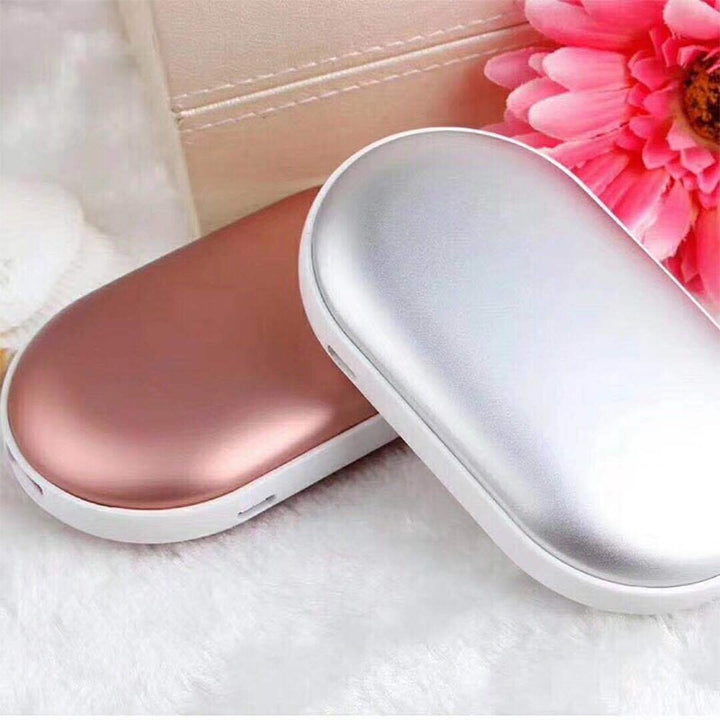 Rechargeable Hand Warmer with Power Bank | 5200 mAh Battery, 3 Heat Levels | USB-C Fast Charging, Up to 8 Hours Heat