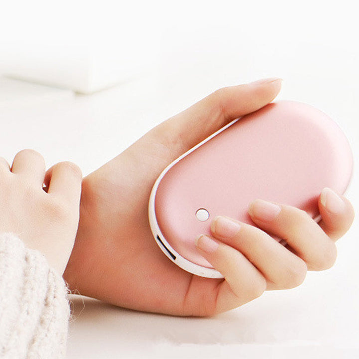 Rechargeable Hand Warmer with Power Bank | 5200 mAh Battery, 3 Heat Levels | USB-C Fast Charging, Up to 8 Hours Heat