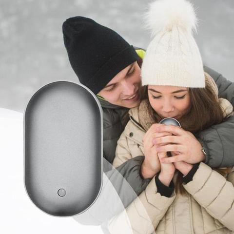 Rechargeable Hand Warmer with Power Bank | 5200 mAh Battery, 3 Heat Levels | USB-C Fast Charging, Up to 8 Hours Heat