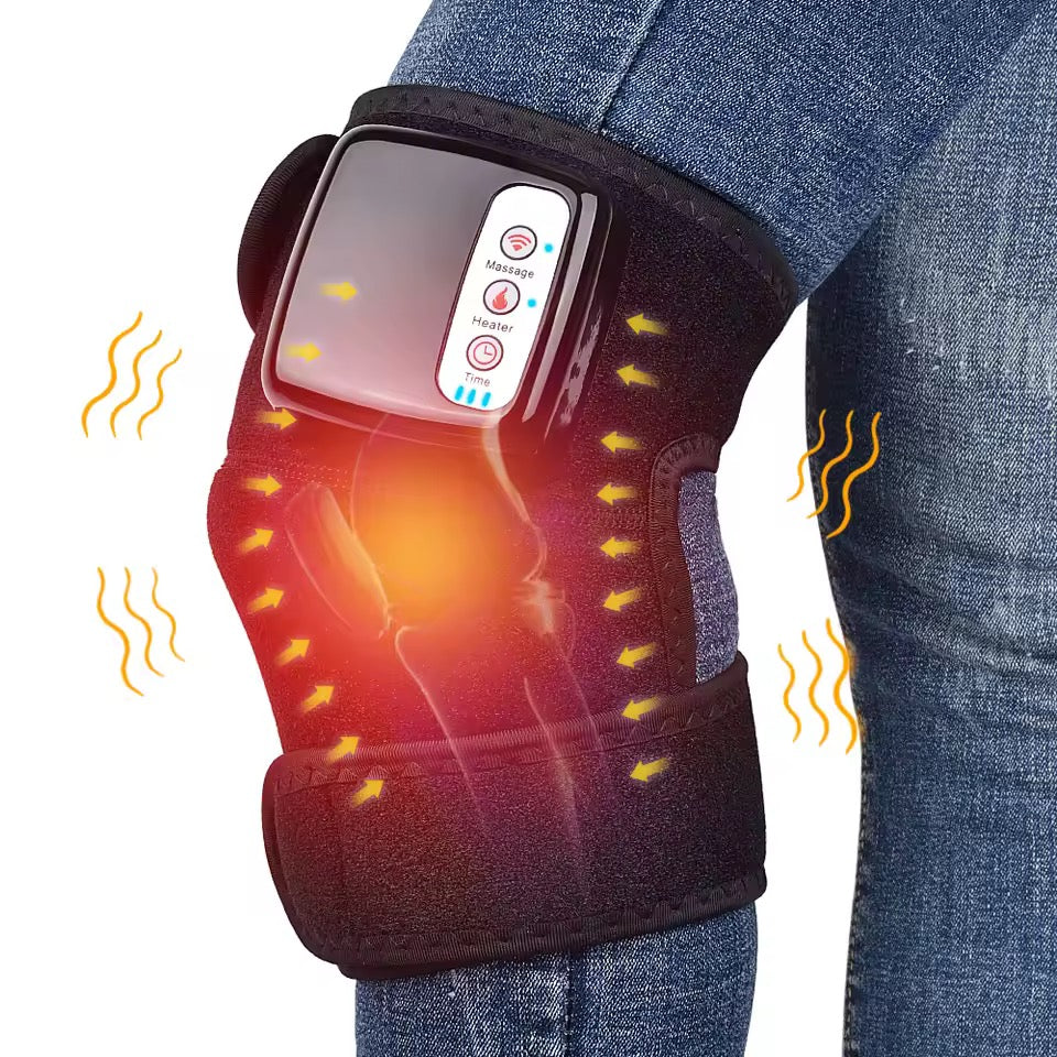 Rechargeable Heating & Vibration Wrap | 45–60°C | 3 Vibration Levels | Timer | Knee, Elbow & Shoulder