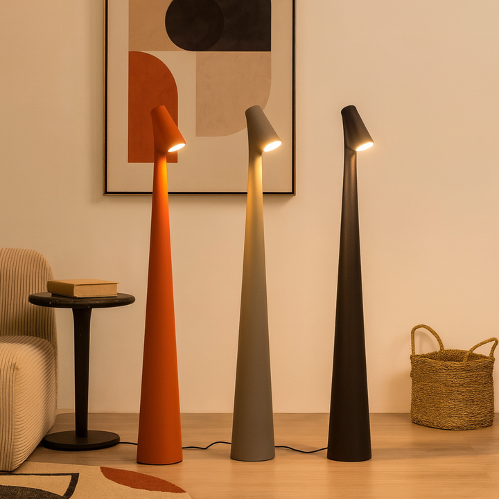 Rechargeable Table Lamp Metal &amp; Glass | Dimmable Cordless Design | Up to 20 Hours Battery Life, Indoor &amp; Outdoor Use