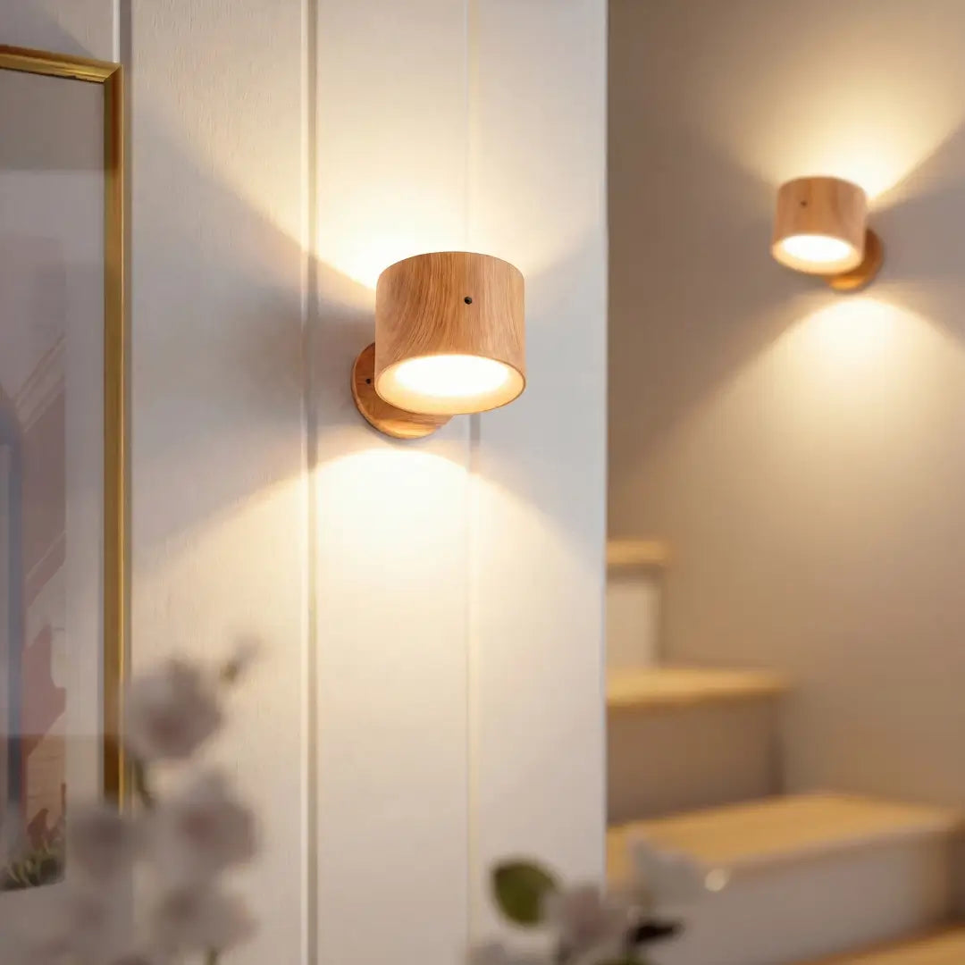 Rechargeable Wireless Wall Light | 3 Brightness Levels, 360° Rotation | Remote Control Included, No Drilling Needed