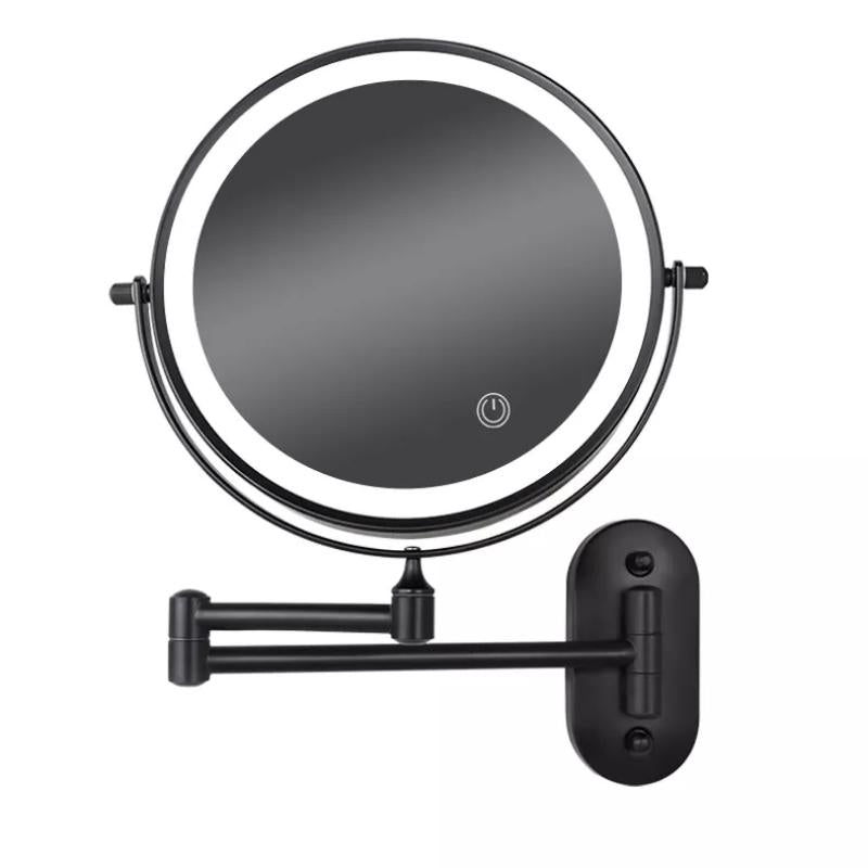 Rechargeable LED Makeup Mirror with 360° Rotation & Touch Control | Magnifying Vanity Mirror for Flawless Beauty 4