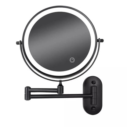 Rechargeable LED Makeup Mirror with 360° Rotation & Touch Control | Magnifying Vanity Mirror for Flawless Beauty 4