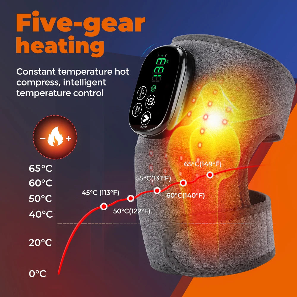 Red Light Therapy Wrap | 44 LEDs 660nm &amp; 850nm | Heat 45–65°C | 3000mAh | Shoulder, Knee &amp; Elbow