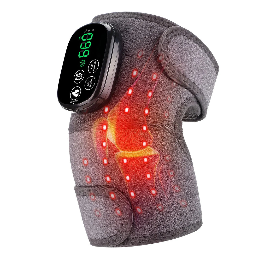 Red Light Therapy Wrap | 44 LEDs 660nm &amp; 850nm | Heat 45–65°C | 3000mAh | Shoulder, Knee &amp; Elbow
