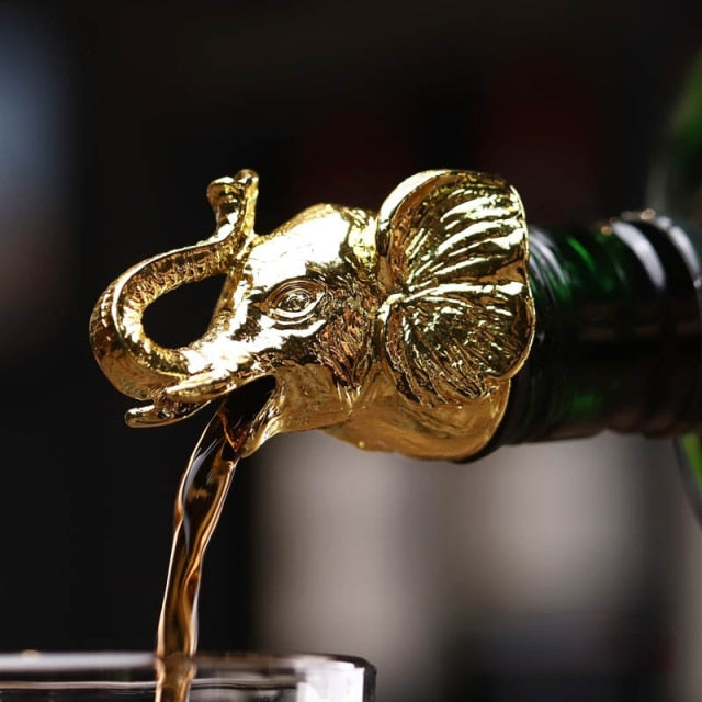 Red Wine Pourer Zinc Alloy Lion Leopard Antelope Head Wine Stopper 10