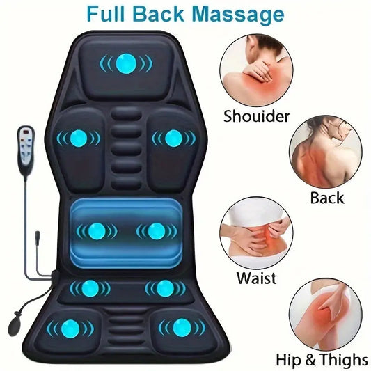 Relaxation Haven | Heated Back Massager for Chair with Vibration | Shiatsu Comfort for Back Pain Relief 0