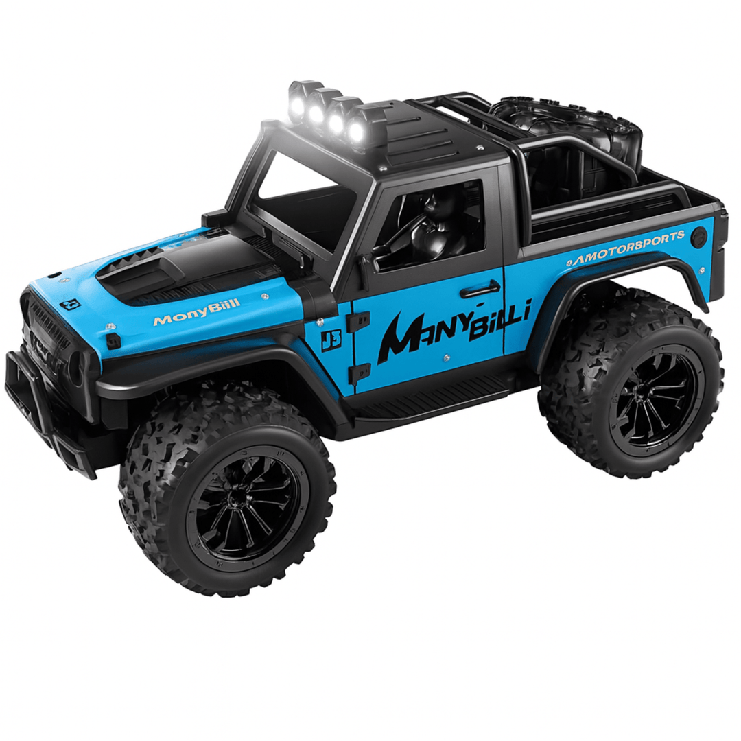 Remote Control Off-Road Car | 1:16 Scale | 20km/h | 2.4GHz | LED Lights | USB Rechargeable | 4 Colours