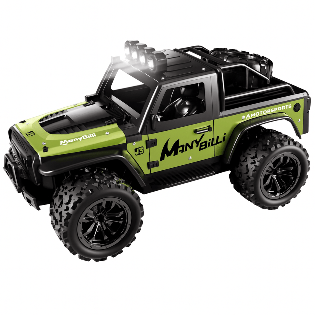 Remote Control Off-Road Car | 1:16 Scale | 20km/h | 2.4GHz | LED Lights | USB Rechargeable | 4 Colours