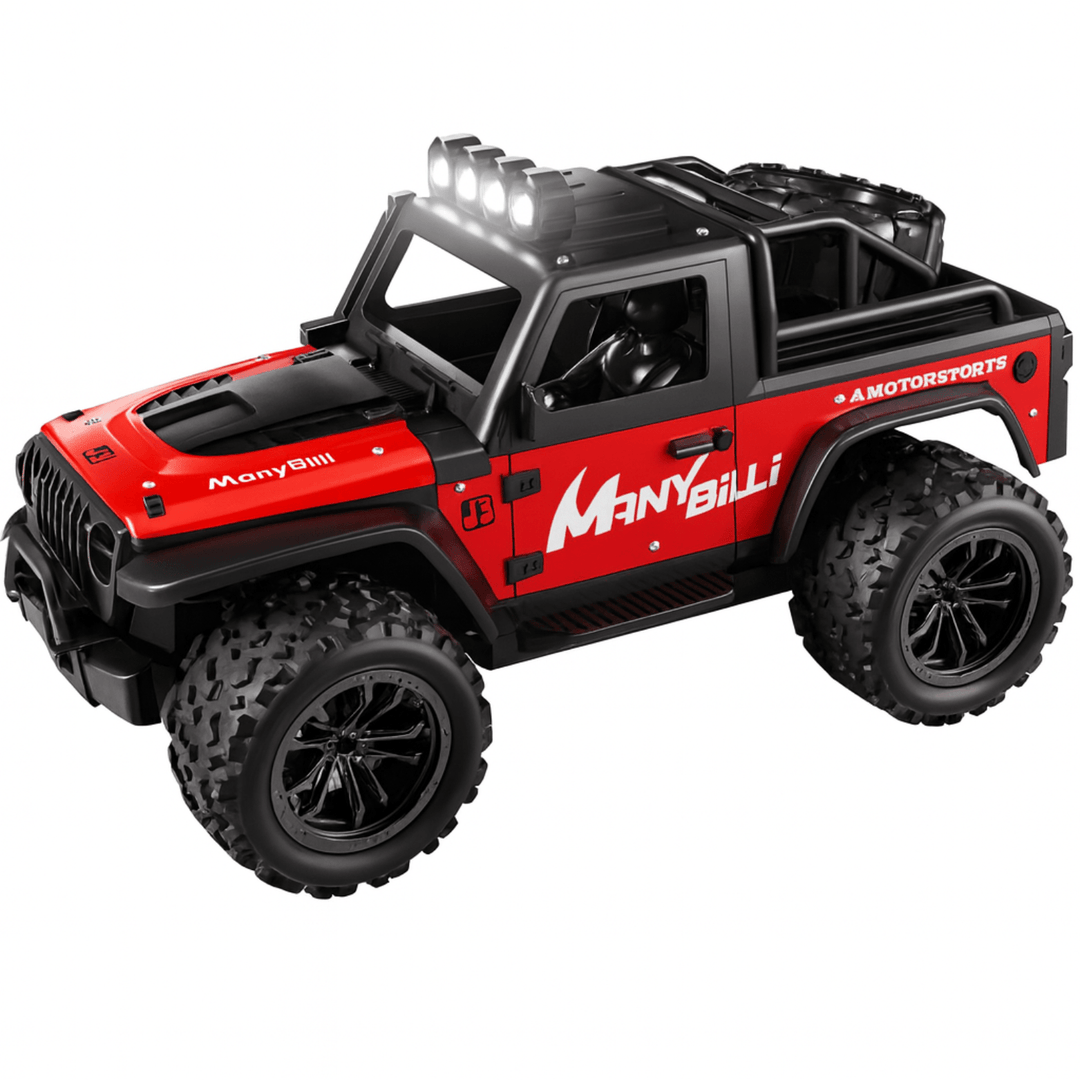 Remote Control Off-Road Car | 1:16 Scale | 20km/h | 2.4GHz | LED Lights | USB Rechargeable | 4 Colours