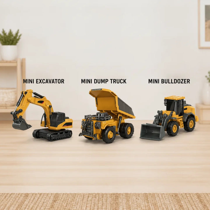 Remote-Controlled Construction Vehicle Set | 4-in-1 Toy