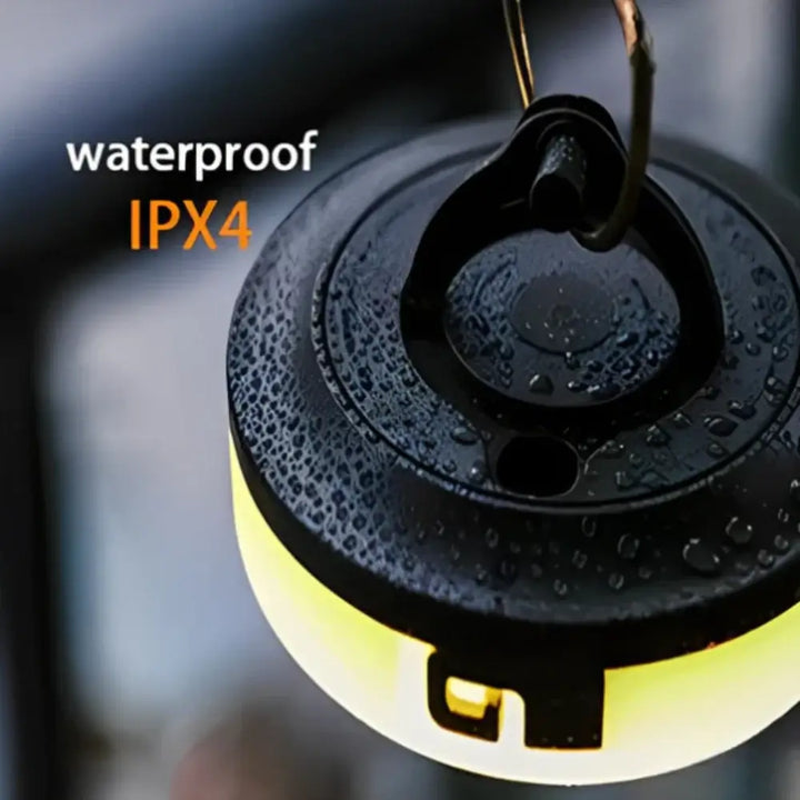 Retractable Camp Light | Lit Disc Face, Reel-In String