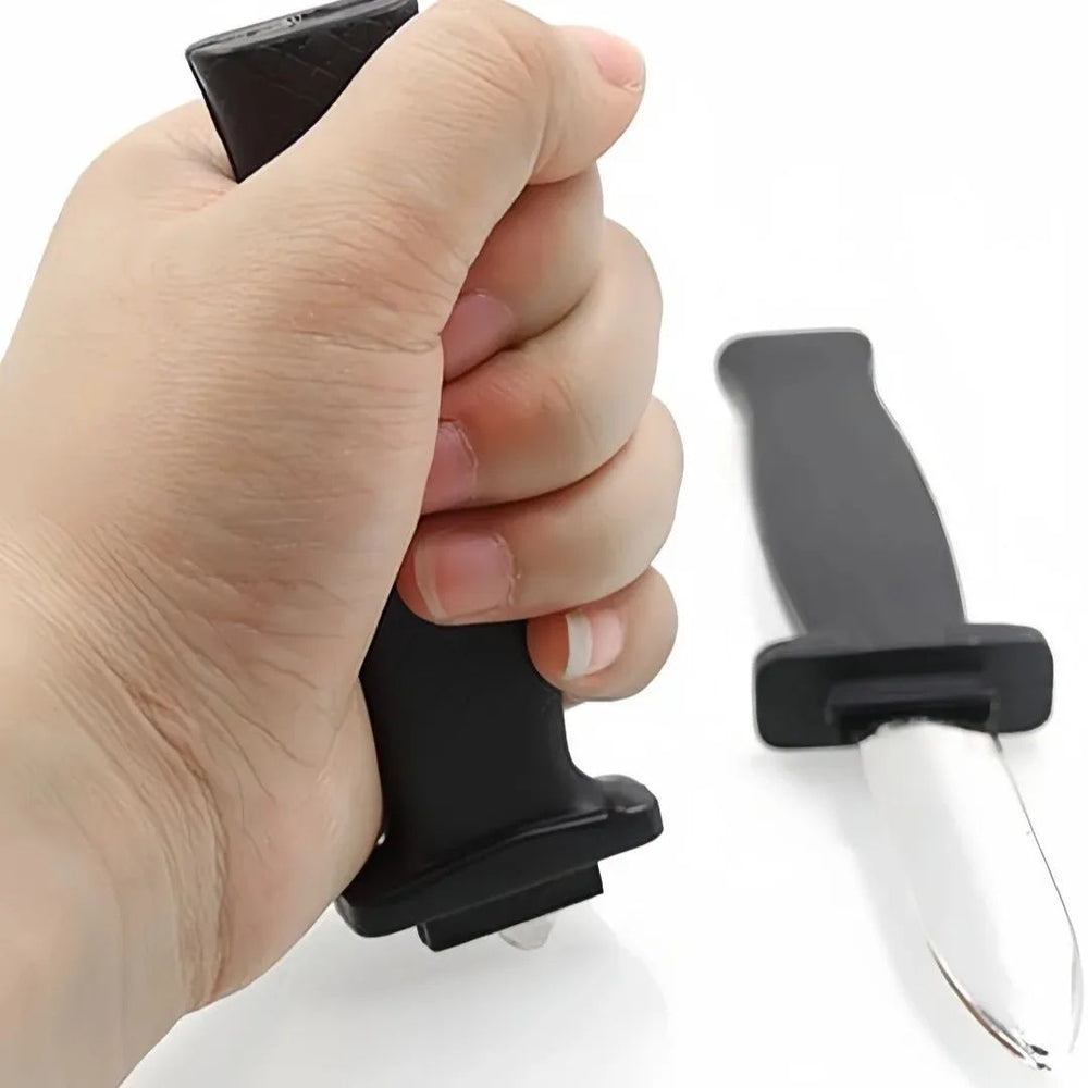 Retractable Prank Knife Halloween Costume Prop | Retracting Blade Illusion | Lightweight Reusable Plastic Design