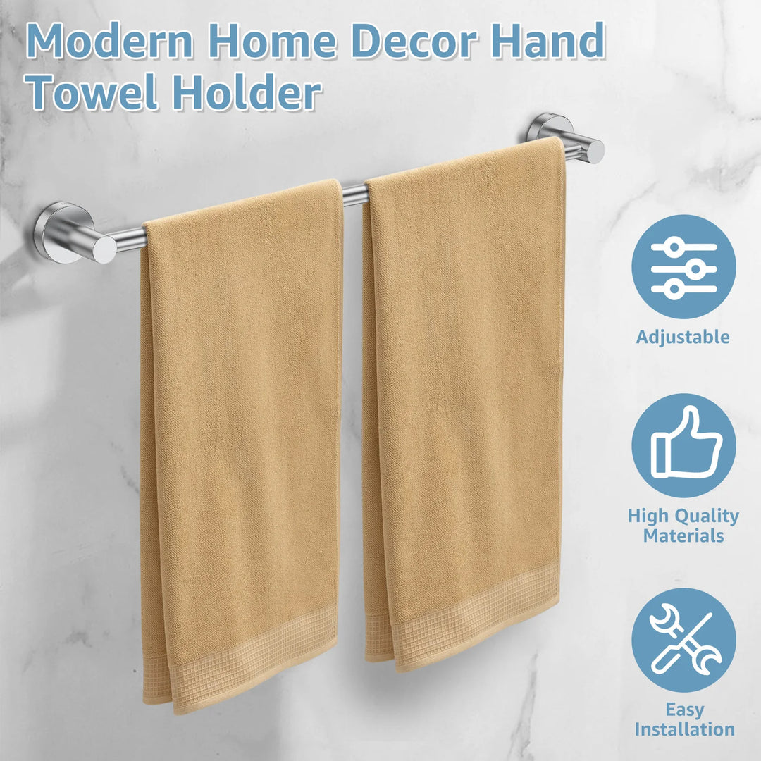 Retractable Towel Bar Stainless Steel | Adjustable Extendable Wall Mounted Rack | Space Saving Bathroom Holder
