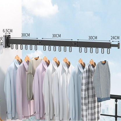 Retractable Wall Drying Rack | Space-Saving Folding Design