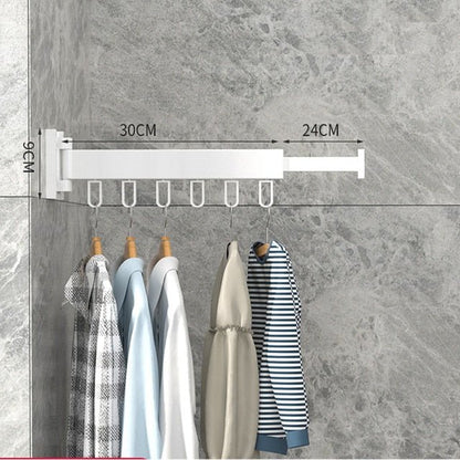 Retractable Wall Drying Rack | Space-Saving Folding Design