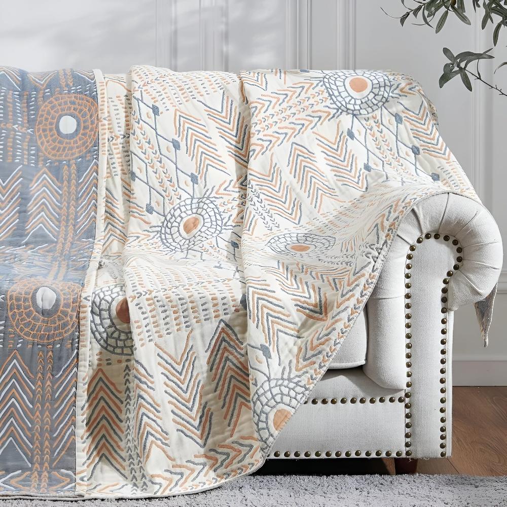 Reversible Blanket 150x200 to 200x260cm | Ultra-Plush Dual-Sided Finish | Sofa Throw, Bed Cover &amp; Decorative Wall Accent