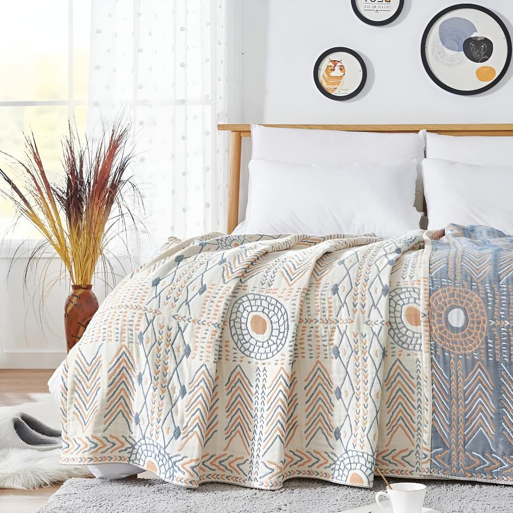 Reversible Blanket 150x200 to 200x260cm | Ultra-Plush Dual-Sided Finish | Sofa Throw, Bed Cover & Decorative Wall Accent