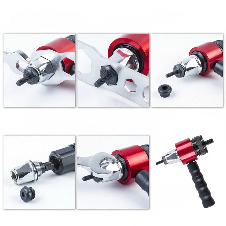 Rivet Nut Adapter M3–M8 | Cordless Drill Rivet Gun Attachment Set