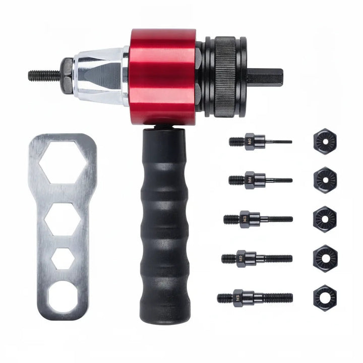 Rivet Nut Adapter M3–M8 | Cordless Drill Rivet Gun Attachment Set