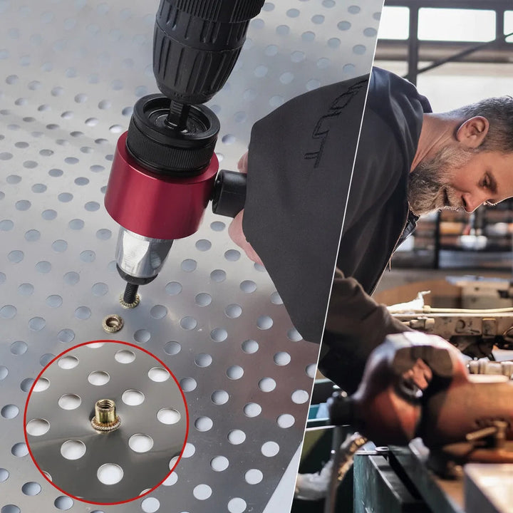 Rivet Nut Adapter M3–M8 | Cordless Drill Rivet Gun Attachment Set