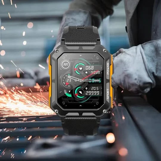 Rugged Smartwatch | Heart Rate, Blood Oxygen &amp; Sleep Tracking | 10-Day Battery | Weatherproof