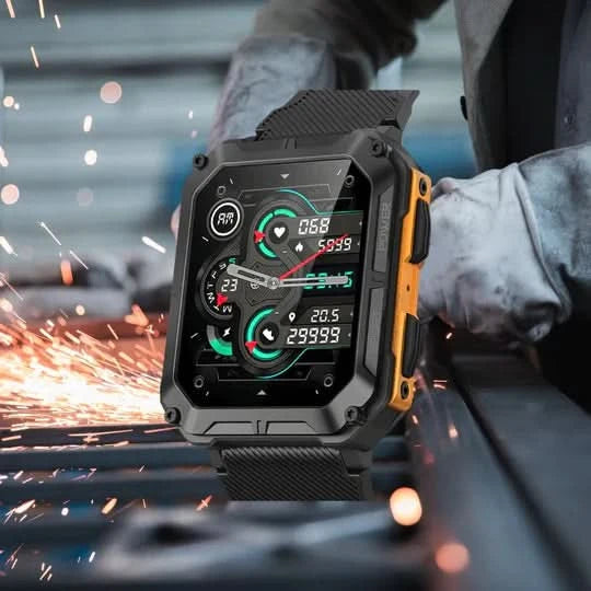 Rugged Smartwatch | Heart Rate, Blood Oxygen &amp; Sleep Tracking | 10-Day Battery | Weatherproof