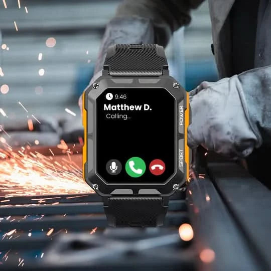 Rugged Smartwatch | Heart Rate, Blood Oxygen &amp; Sleep Tracking | 10-Day Battery | Weatherproof