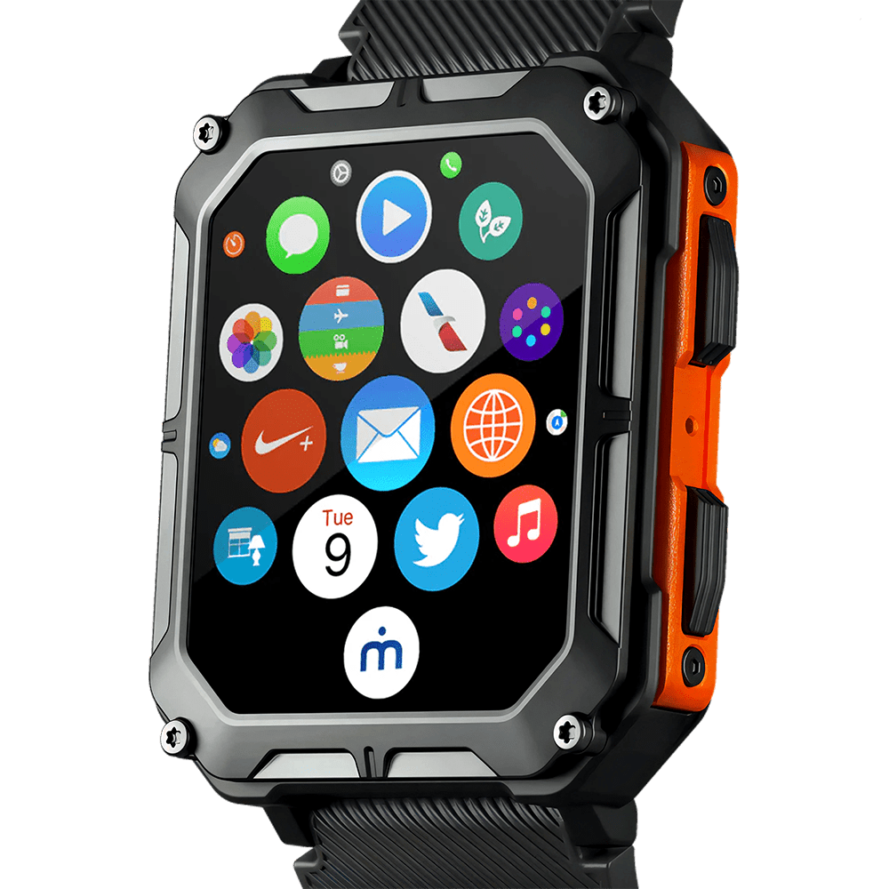 Rugged Smartwatch | IP68 &amp; 10ATM | Heart Rate &amp; Blood Oxygen | 70+ Sport Modes | 10–18 Day Battery