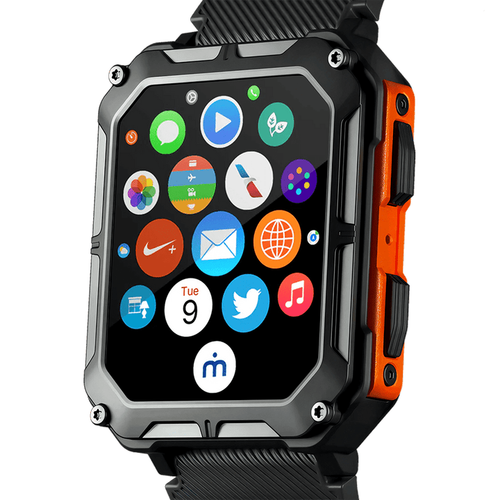 Rugged Smartwatch | IP68 &amp; 10ATM | Heart Rate &amp; Blood Oxygen | 70+ Sport Modes | 10–18 Day Battery
