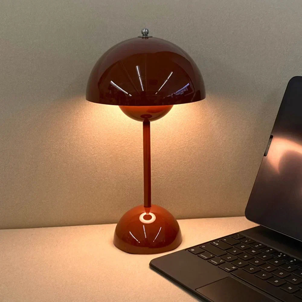 Mushroom Rechargeable LED Table Lamp Touch Dimmer IP44 5