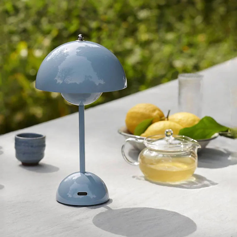 Mushroom Rechargeable LED Table Lamp Touch Dimmer IP44 2