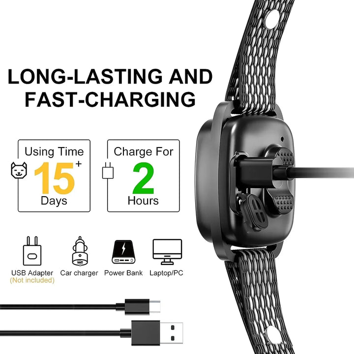 Bark Control Smart Collar Rust | Adjustable Sensitivity for Small Dogs | Rechargeable Battery, Comfortable Fit, Neck 20-51 cm 5