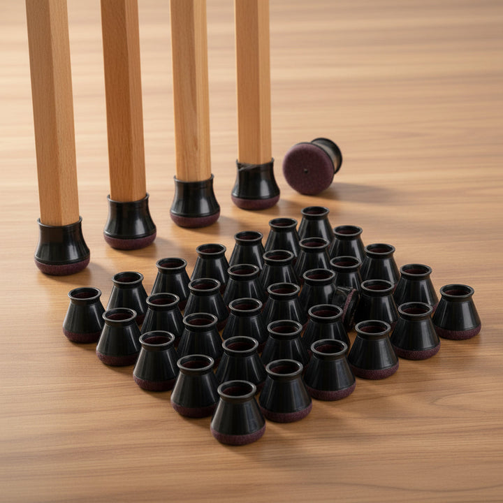 Chair Leg Floor Protectors Silicone | 36-Piece Non-Slip Set | Scratch-Free Quiet Floor Protection for Furniture 1