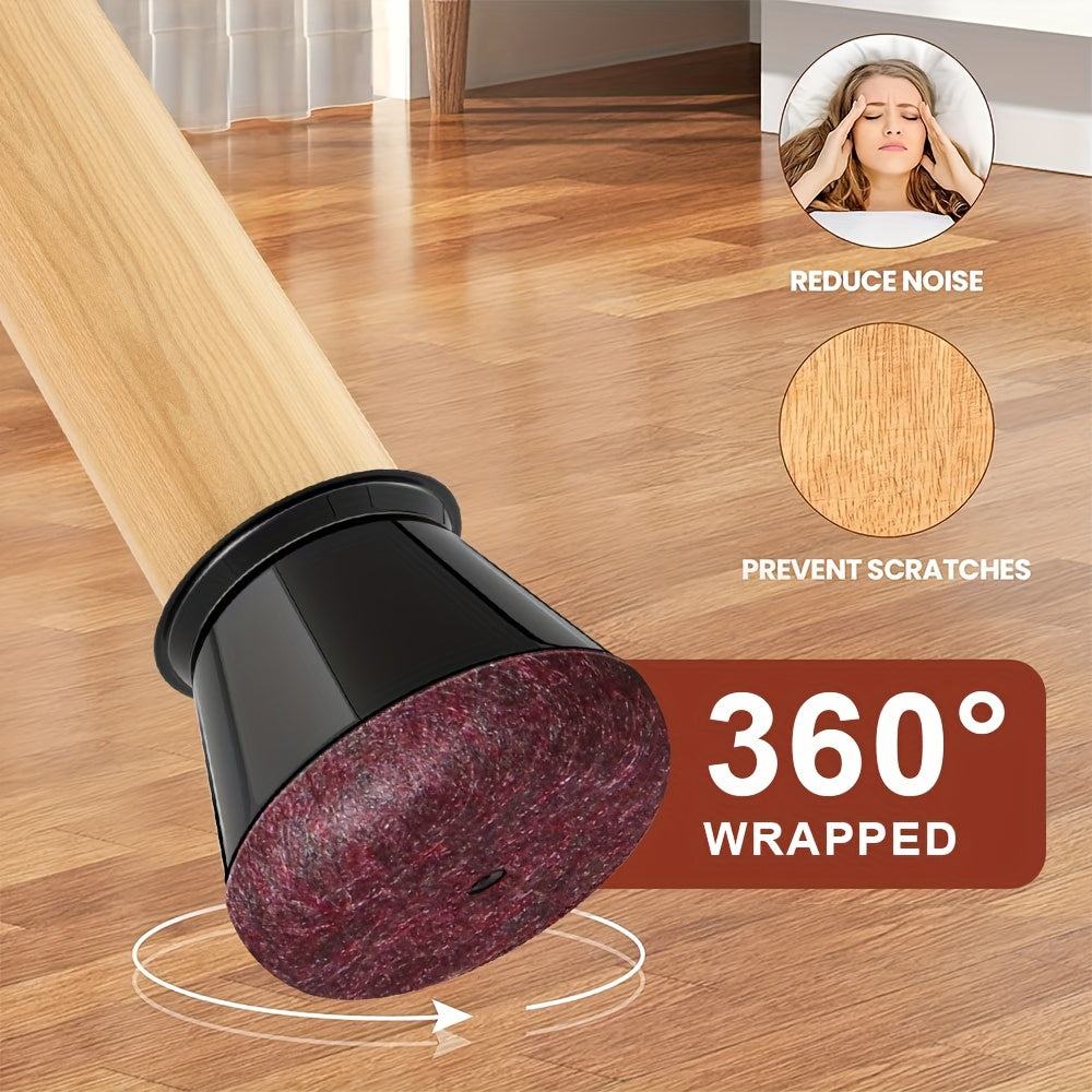 Chair Leg Floor Protectors Silicone | 36-Piece Non-Slip Set | Scratch-Free Quiet Floor Protection for Furniture 3