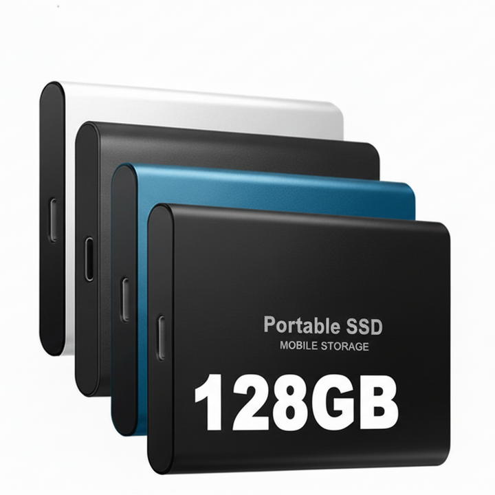 128GB External SSD Drive | Universal Port Connection | Slim Profile for Android, Windows and Multi-Platform Use 6