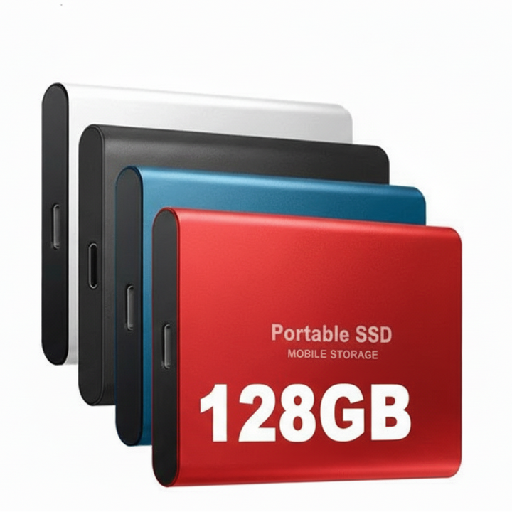 128GB External SSD Drive | Universal Port Connection | Slim Profile for Android, Windows and Multi-Platform Use 8