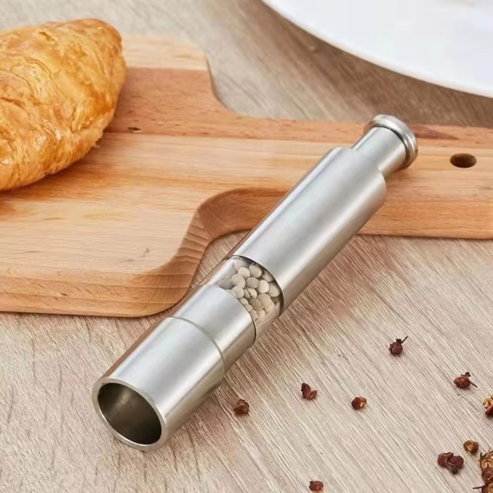 Salt And Pepper Mill | One-Hand Press Top, Set Of Two